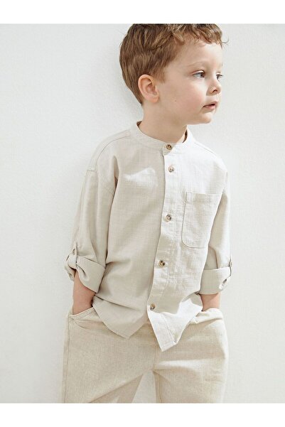 LC Waikiki Hakim Yaka Poplin Erkek Çocuk Gömlek