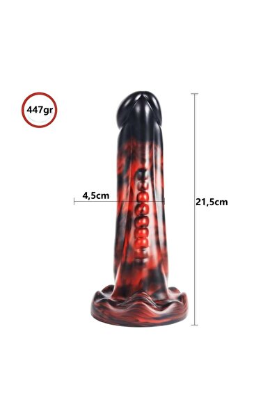 Odins Shop Belden Bağlamalı 21,5 cm Gerçekçi Kalın Dildo Penis - Monster43