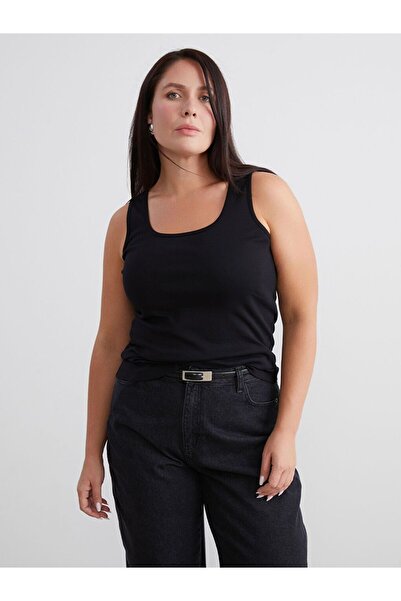 LC Waikiki Plus Size U-Neck Women's Tank Top