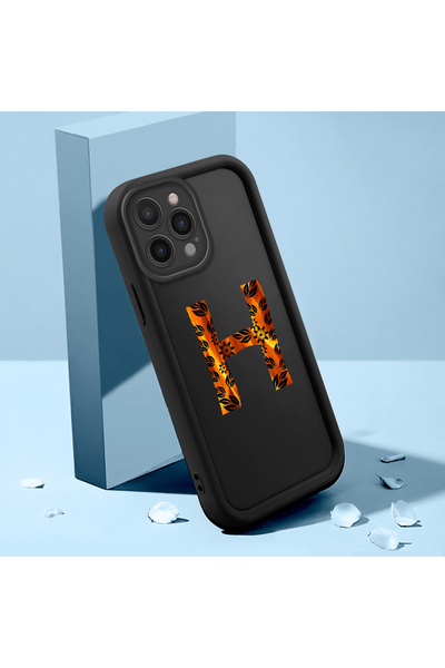 Hontinga حافظة هاتف سوداء من السيليكون مقاومة للصدمات متوافقة مع هاتف iPhone ...