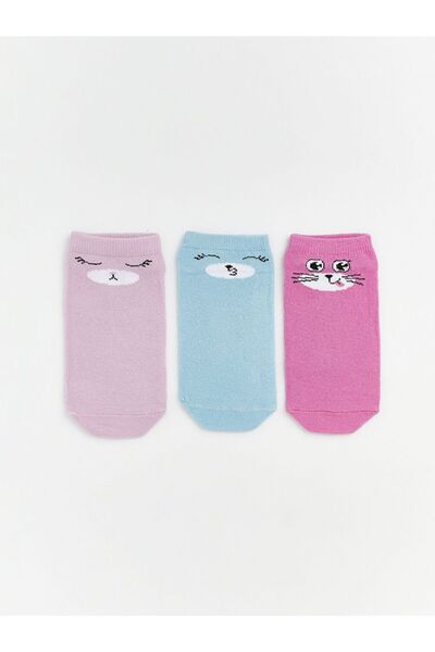 LC Waikiki Ciorapi pentru fete cu model, 3 piese