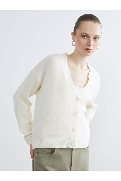 LC Waikiki V-Neck Women's Knitwear Cardigan