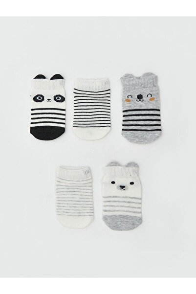 LC Waikiki Patterned Baby Boy Booties Socks Pack of 5