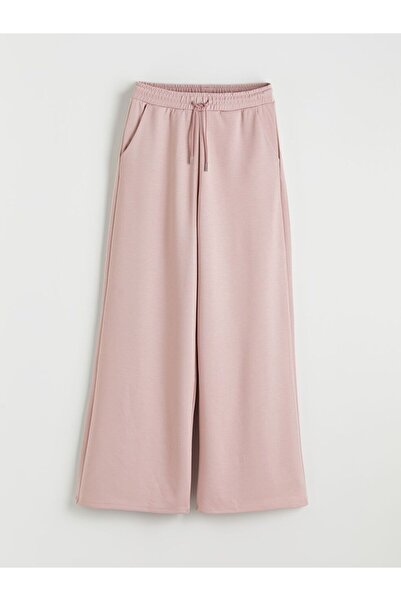 LC Waikiki بنطلون رياضي نسائي واسع الساق وناعم الملمس