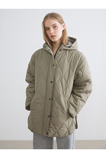 LC Waikiki Hooded Quilted Oversize Women's Puffer Coat