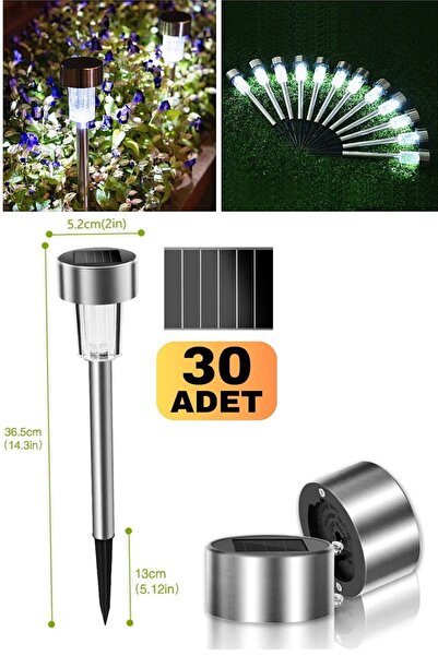 30 Pieces Garden Walkway Set Smart Garden Lamp And Lighting Villa Site Cottage