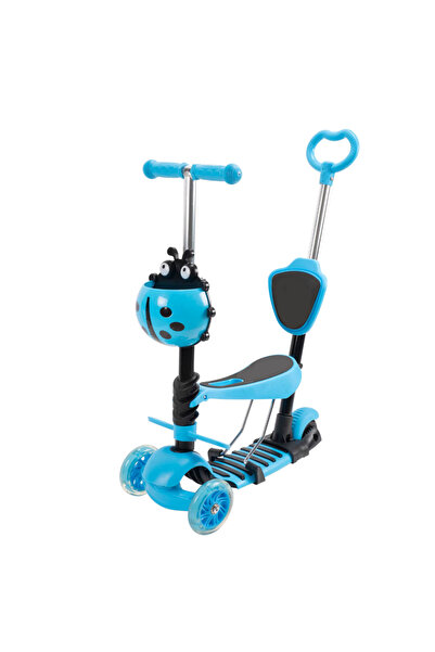 GHEMOTOC Children's scooter, GHEMOTOC®, 5 IN 1, adjustable, with light-up whe...