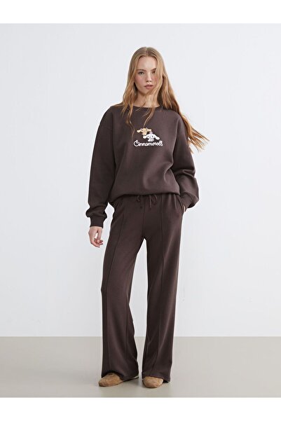 LC Waikiki Soft Touch Women's Sweatpants with Elastic Waist