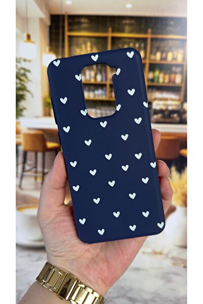 Vip Case Redmi Note 9 Uyumlu Mini Beyaz Kalp Desenli Silikon Darbe Emici Klas...