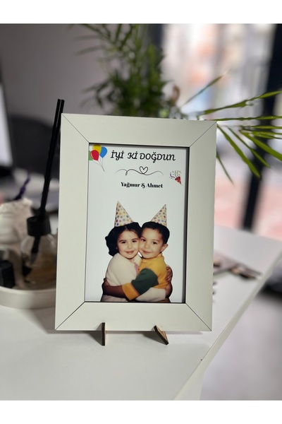 AY AN STUDYO İyi Ki Doğdun Kişiye Özel Doğum Günü Hediyesi Çerceve Tablo Çocu...