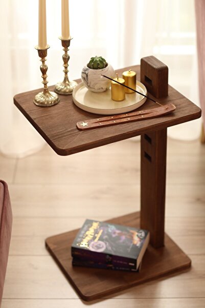 Rabo Craft %100 Doğal Derecat C Sehpa Yan Sehpa Zigon Sehpa