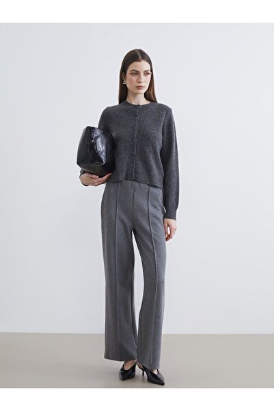 LC Waikiki Wide Leg Women's Trousers with Elastic Waist