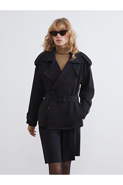 LC Waikiki Double Breasted Collar Women's Trench Coat