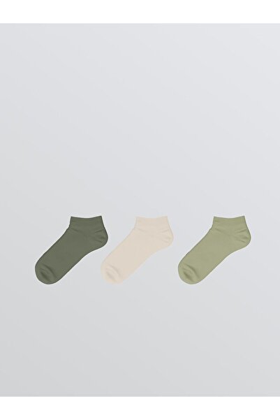 LC Waikiki Women's Plain Booties Socks 3-Pack