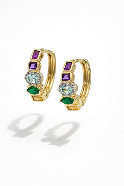 Vi store Çelik Renkli Element Küpe