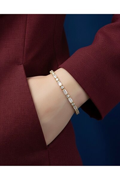 Roseliee XUPING BAGET VE YUVARLAK KESİM TAŞLI PREMİUM SU YOLU BİLEKLİK