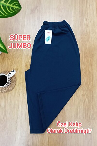 VİP BERA TEKSTİL Kadın-Erkek Lacivert Düz Renk Battal Beden Yumuşacık Penye B...