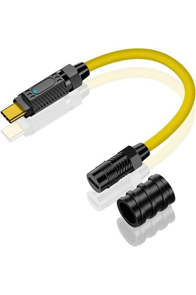 The Bros كابل تمديد USB-C، كابل تمديد قصير بقدرة 140 واط من نوع USB-C ذكر إلى...