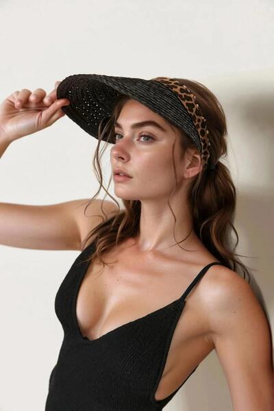 keisy قبعة نسائية من القش لتنس الكروشيه