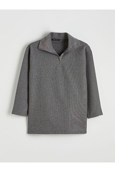 LC Waikiki Women's Stand Collar Sweatshirt Tunic