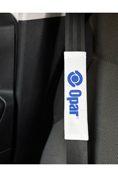 Asel Opar Beyaz Emniyet Kemeri Pedi 2'li Oto Koltuğu Pedi