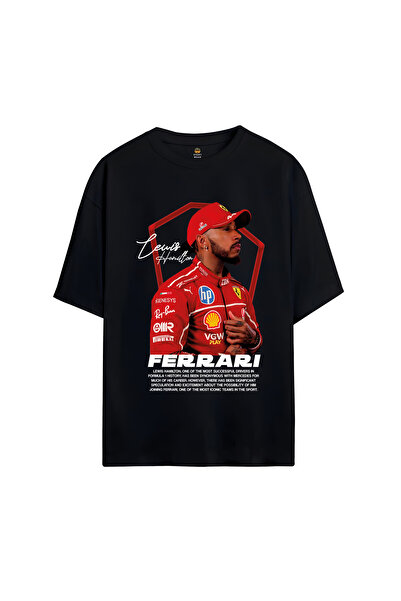 SVART WEAR Lewis Hamilton cu imprimeu supradimensionat tricou