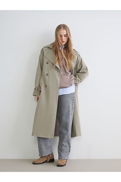 LC Waikiki Double Breasted Collar Women's Trench Coat