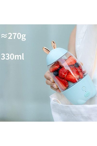 Generic Mini Portable Blender, Lovely Rabbit Household Portable USB Rechargea...