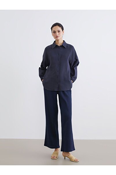 LC Waikiki Elastic Waist Women's Muslin Trousers