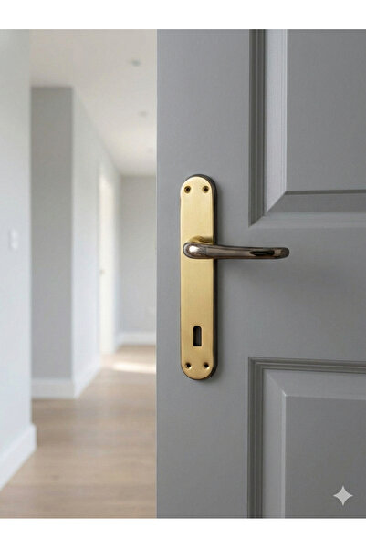 İnan Pirinç Oda Kapı Kolu Mars - Kararmaz Paslanmaz Gerçek Pirinç Lüks Seri (...