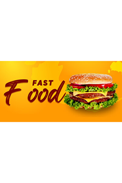 Generic (Unbranded) Banner „FastFood Burger” 150x75 cm