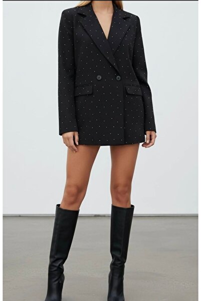 rose tml giyim Women's Lined Blazer Jacket with Stone Detail