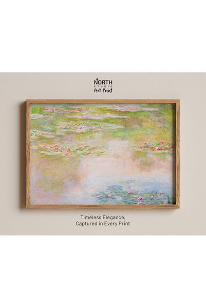 NinaStore Claude Monet'nin Nympheas Tablosu, Monet Sanat Baskısı, Monet Poste...