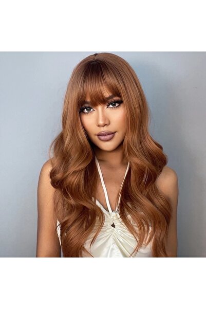 animis beauty Copper Copper Wig, Premium synthetic fiber with a look, long wa...