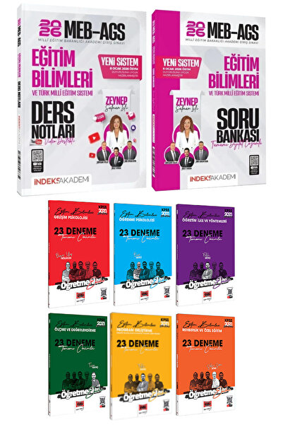 İndeks Akademi 2026 MEB-AGS Eğitim Bilimleri Ders Notları Zeynep Salman İçli+...