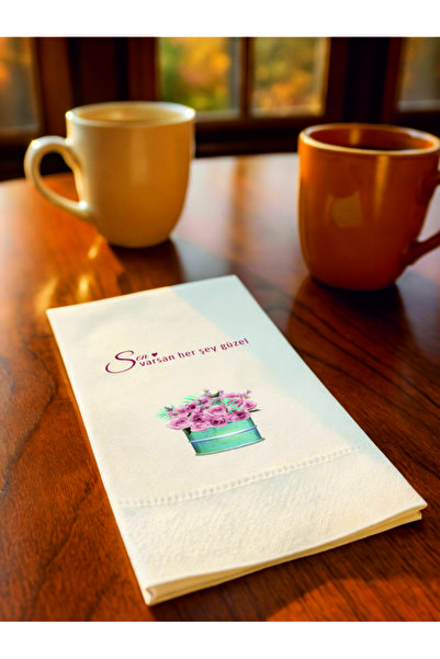 Baskı Adresi Matbaa & Promosyon Sen Varsan Her şey Güzel Yazılı Çiçek Baskılı...