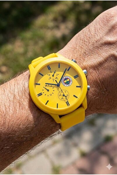 Quantum Fenerbahçe Taraftar Kol Saati | 44mm Kasa, Sarı Silikon Kordon, Lisan...