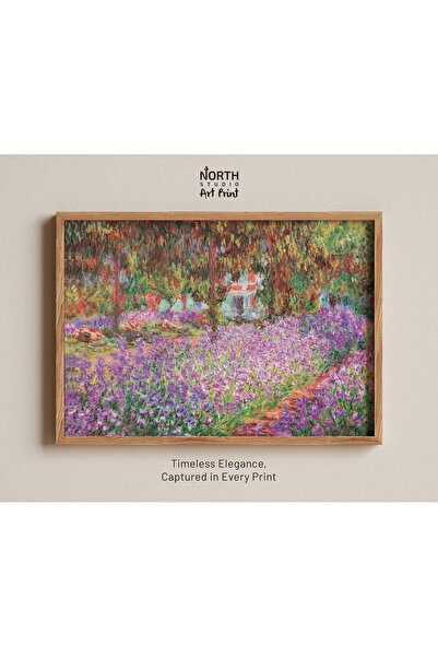 NinaStore Claude Monet Giverny Bahçesi Posteri Poster Baskısı Duvar Sanatı Po...