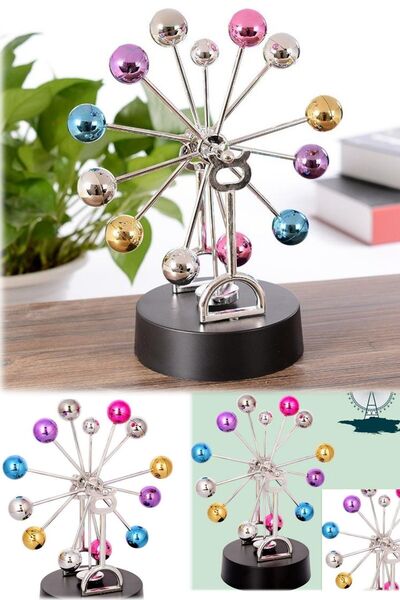 Munico Masaüstü Minyatür Büyük Boy Dönme Dolap Sürekli Hareket Newton Sarkaç ...