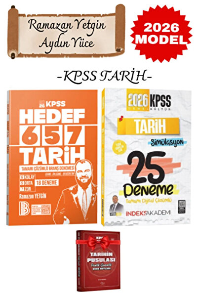 İndeks Akademi Benim Hocam Yayınları Ramazan Yetgin+Aydın Yüce 2026 KPSS Tari...