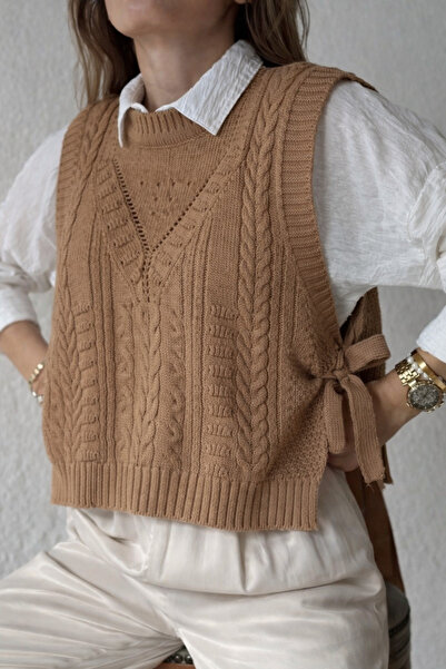 DOQU MILANO KADIN YANDAN BAĞLAMALI SÜVETER