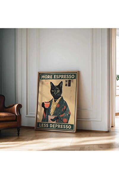 NinaStore Daha Çok Espresso Daha Az Eğlenceli Mutfak Baskısı Kahve Baskıları ...
