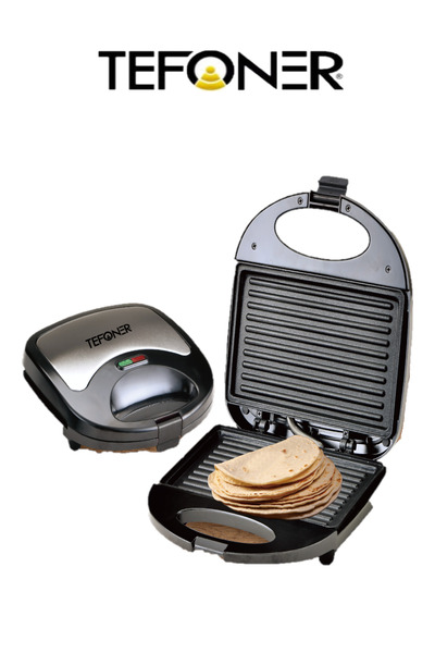 TEFONER Tofiner 800W Sandwich Toaster - Non-stick plates, compact size, toast...