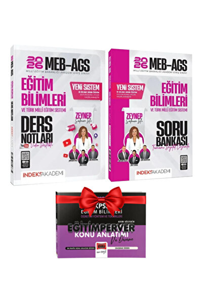 İndeks Akademi 2026 MEB- AGS Eğitim Bilimleri ve Türk Milli Eğitim Sistemi De...