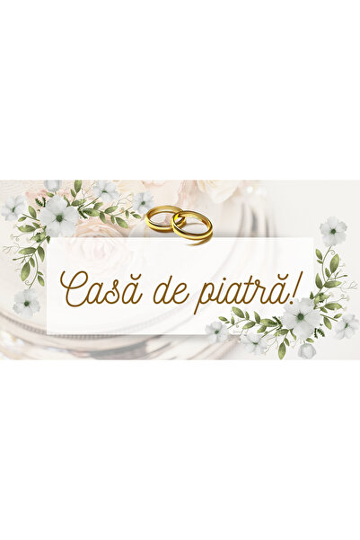 Generic (Unbranded) Banner „Casă de piatră – Nuntă” – 150 × 75 cm