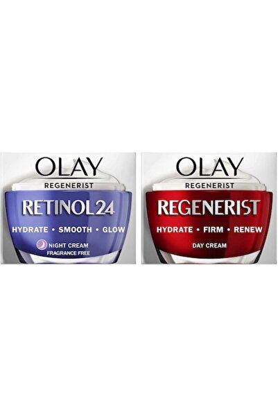 OLAY Set Cremă de zi anti-îmbătrânire Regenerist, 50 ml și Cremă de noapte Re...