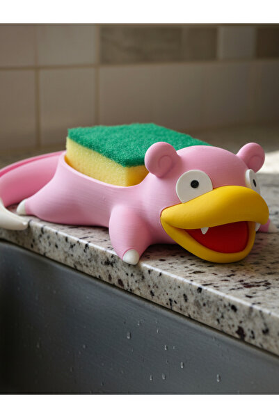 NorthEdge3D حامل إسفنجة الأطباق بتصميم ثلاثي الأبعاد على شكل شخصية لطيفة |   ...