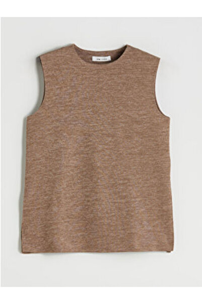 LC Waikiki New Season Beige Crew Neck Women's Undershirt