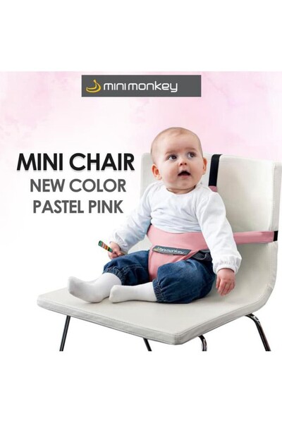 Minimonkey Mini Chair - suport compact pentru scaun - - Pastel Pink