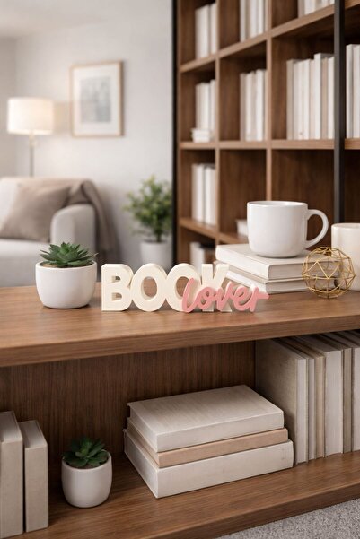 Book Lover Decorative Text Object Home Decoration Bookcase Decor Object Gift Alternative